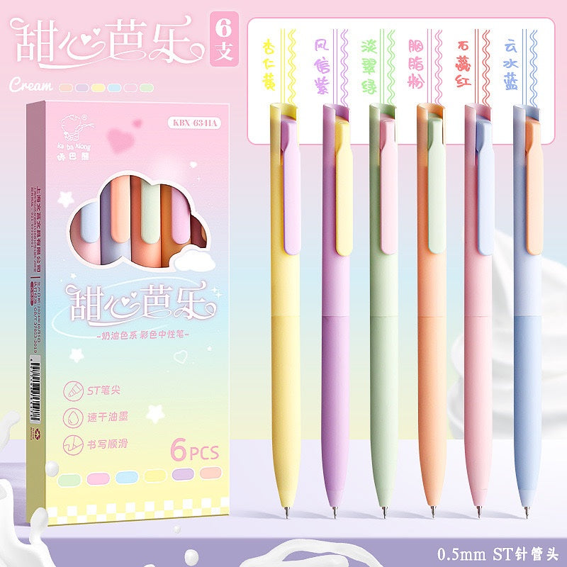 Pastel Colored Gel Pens - Set Of 6