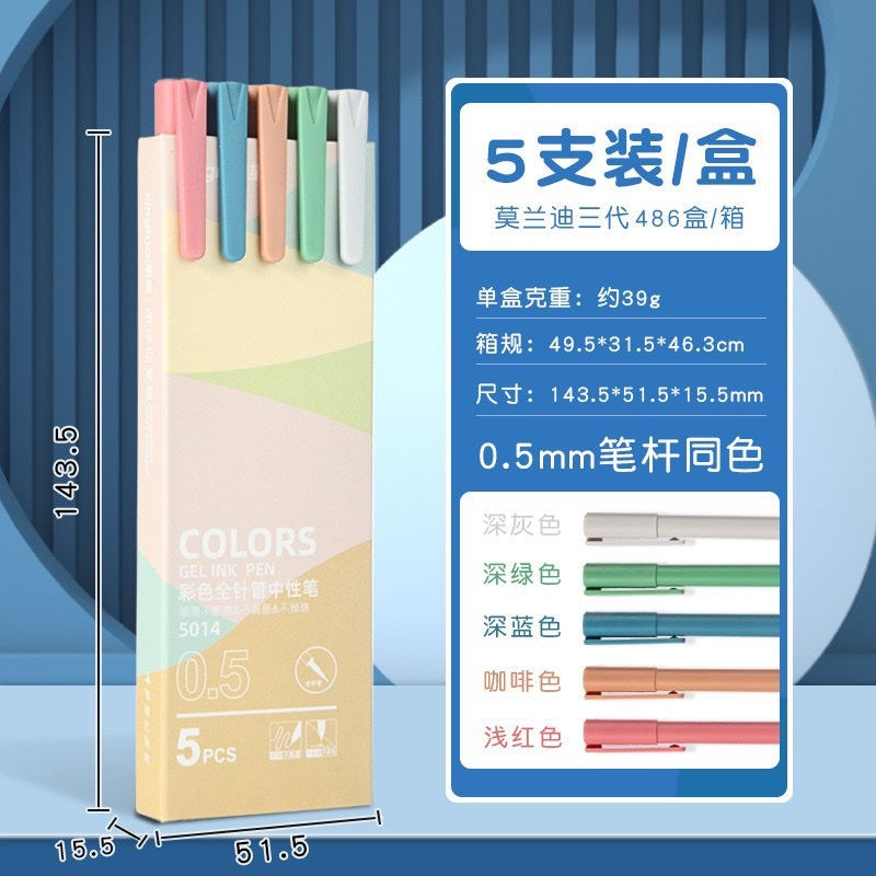 The Anchored Hope Colored Gel Pen - Set Of 5