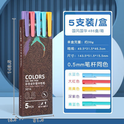 The Joy Notes Colored Gel Pen - Set Of 5