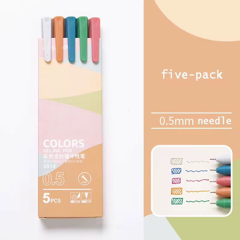 The Anchored Hope Colored Gel Pen - Set Of 5