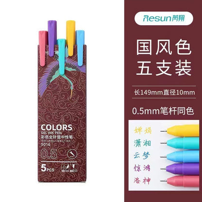 The Joy Notes Colored Gel Pen - Set Of 5