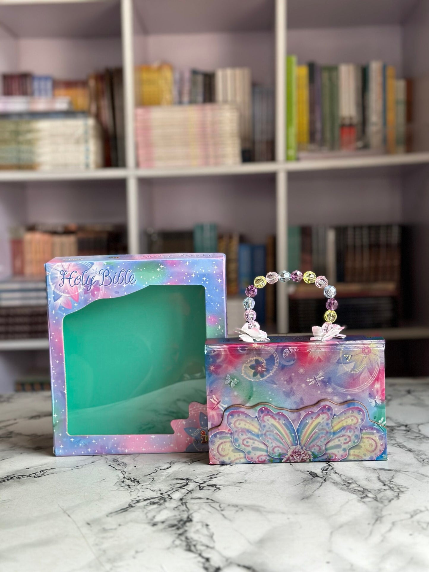 ICB Glitter Wings Compact Bible for Girls