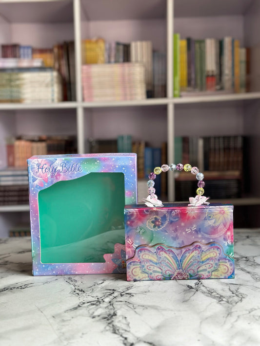 ICB Glitter Wings Compact Bible for Girls