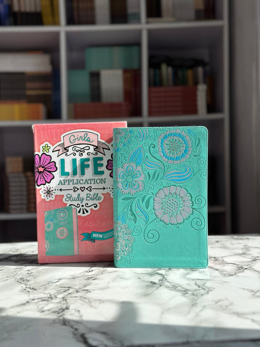 Girls Life Application Study Bible Leather