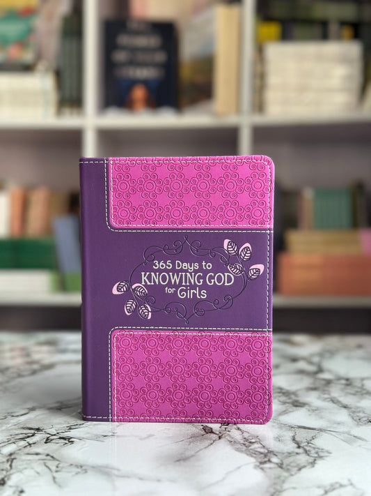 365 Days To Knowing God For Girls Faux Leather