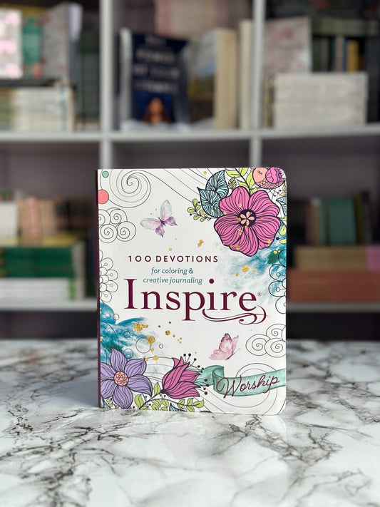 Inspire Worship Softcover: 100 Devotions for Coloring and Creative Journaling