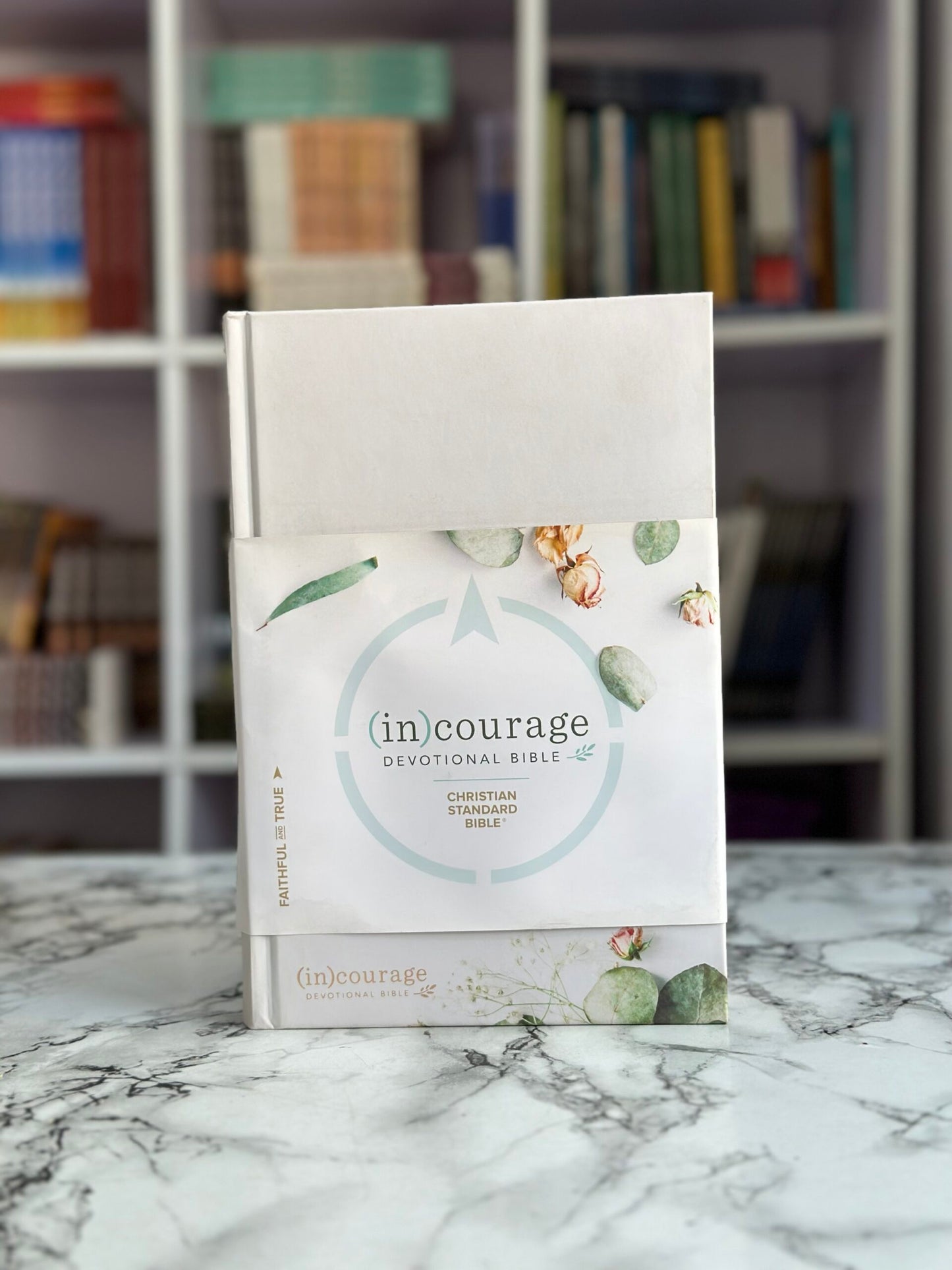 CSB Incourage Devotional Bible Gray Hardcover