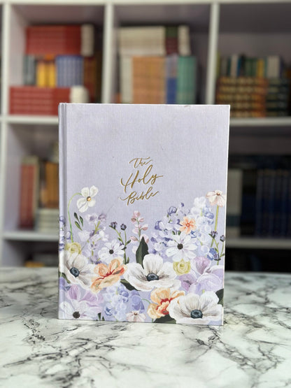 KJV Notetaking Bible, Large Print Hosanna Revival Edition, Lavender/Peach Cloth Over Board