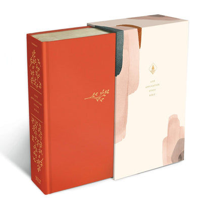 NLT Life Application Study Bible, 3rd Edition Hardcover, Coral, Red Letter